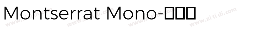 Montserrat Mono字体转换